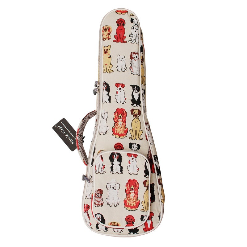 MUSIC FIRST Canvas 21â€œ Soprano MR DOG ukulele case ukulele bag ukulele cover, Original Design. - Image 1